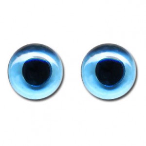 Skleněné oči, modré 10 mm