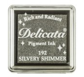 Razítkovací polštářek Delicata - stříbrný