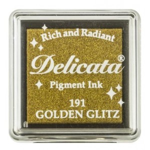 Razítkovací polštářek Delicata - zlatý