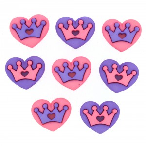 Dekorační knoflíky Royal Hearts