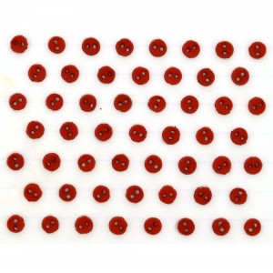 Dekorační knoflíky - Micro round red