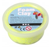 Modelovací hmota Foam Clay - 35 g, kuličková, neonově žlutá
