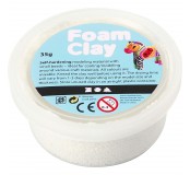 Modelovací hmota Foam Clay - 35 g, kuličková, bílá