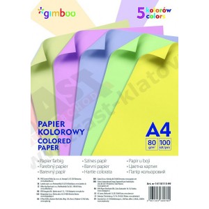 Sada barevných papírů A4, 80g/m2, 100 listů