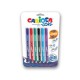 Mazací školní pero Carioca Oops! 6 ks, barevné