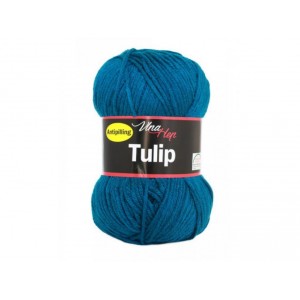 Vlna Tulip - petrolejově modrá