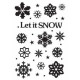 Embosovací šablona - Let It Snow