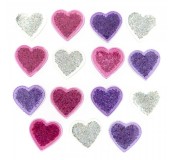 Dekorační knoflíky - Glitter Hearts