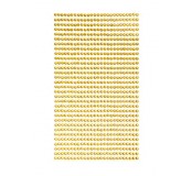 Samolepicí kamínky 3 mm, 806 ks, žluté