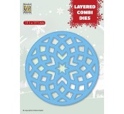 Výsekový nůž Layered Combi - Christmas star layer B