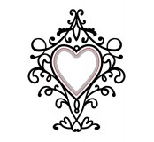 Embosovací šablona - ornament srdce
