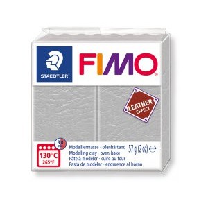 FIMO Leather Effect - holubí šedá