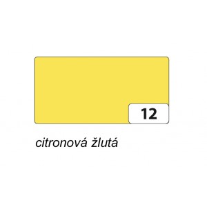 Barevný papír A4, 130 g/m2 - citronově žlutá