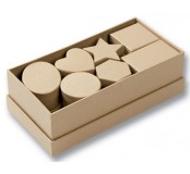 Kartonová krabička přírodní - obdélník 24x12