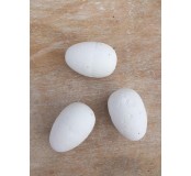 Dekorace -  polystyrenová vejce, bílá, 5ks
