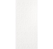 Samolepicí perličky abeceda, 41 ks, bílé