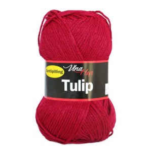Vlna Tulip - karmínová