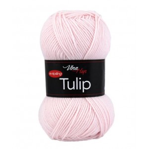 Vlna Tulip - bledě růžová
