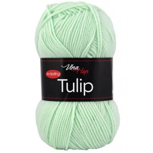 Vlna Tulip - světlá mátová