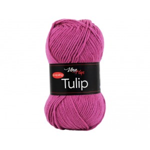 Vlna Tulip - růžovo fialová