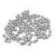 Korálky plastové - imitace perel 3 mm, antracit, 150 ks