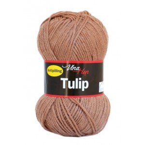Vlna Tulip - středně hnědá