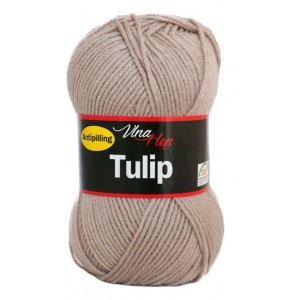 Vlna Tulip - tmavě béžová