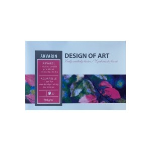 Blok akvarelový Akvarin 300g A4, 20listů