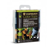 AKCE - Set Chameleon Color Tops, 5ks - zemité tóny