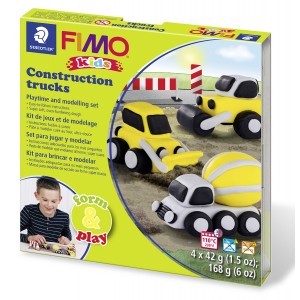 Sada Fimo kids Form & Play - Stavební auta