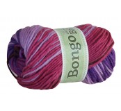 Příze Bongo Batik - fialová, tm. fialová, růžová