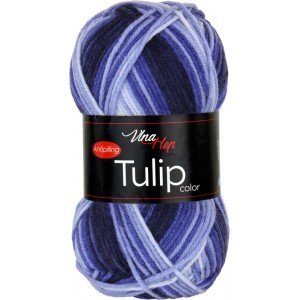 Vlna Tulip color - modro-fialová