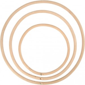 Kruh bambusový, sada 3 ks