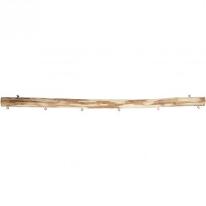 Dřevěná dekorace s háčky - 40 cm
