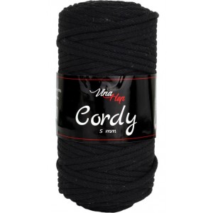 Příze Cordy 5 mm - černá