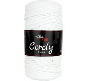 Příze Cordy 5 mm - bílá