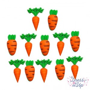 Dekorační knoflíky Carrot Crop