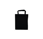 Bavlněná plátěná taška, 22 x 26 cm, černá
