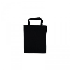 Bavlněná plátěná taška, 22 x 26 cm, černá