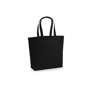 Bavlněná plátěná taška s rozkládacím dnem velká, černá