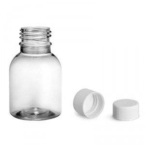 Plastová lahvička  s bílým víčkem 50 ml