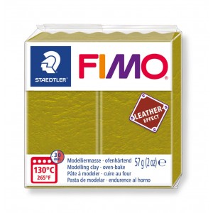 FIMO Leather Effect - olivová zelená
