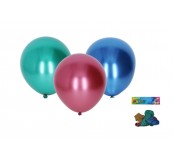 Balónek nafukovací, 5 ks, chromový