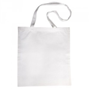 Bavlněná plátěná taška, 38x42 cm, bílá