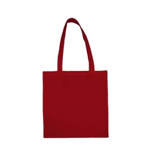 Bavlněná plátěná taška, 38x42 cm, červená