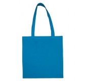 Bavlněná plátěná taška dl. ucho, 38x42 cm, střední modrá