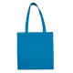 Bavlněná plátěná taška, 38x42 cm, střední modrá