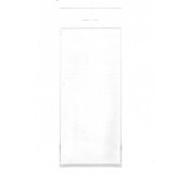 Samolepicí flok, 10 x 22,5 cm, bílý