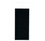 Samolepicí flok, 10 x 22,5 cm, černý