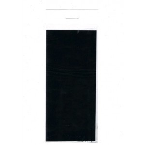Samolepicí flok, 10 x 22,5 cm, černý